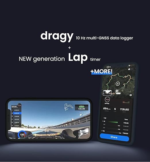 Dragy GPS Performance Box - Real time performance o.a. 1/4 Mile, 0-100 meter Speedtest snelheid 100-200